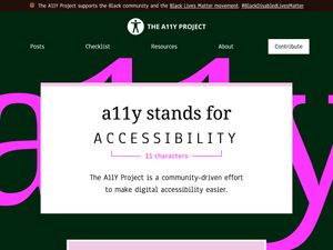 Screenshot of https://www.a11yproject.com/