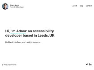 Screenshot of https://acnorris.uk