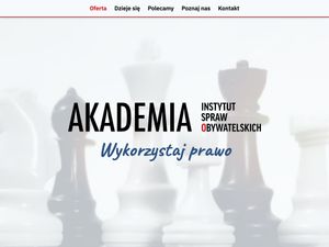 Screenshot of https://akademia.instytutsprawobywatelskich.pl/