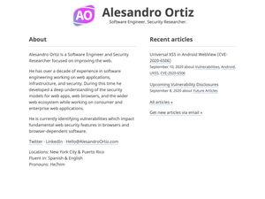 Screenshot of https://alesandroortiz.com/
