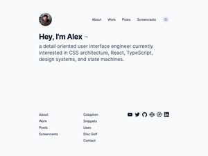 Screenshot of https://alexcarpenter.me/
