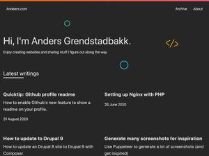 Screenshot of https://andeers.com/
