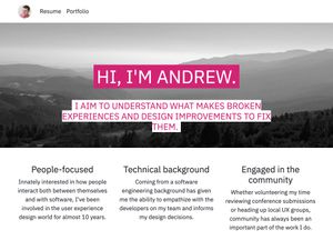 Screenshot of https://andrewpucci.com/