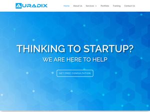 Screenshot of https://auradix.com/
