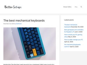 Screenshot of https://bettersetups.com/