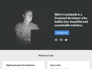 Screenshot of https://ganslandt.xyz/