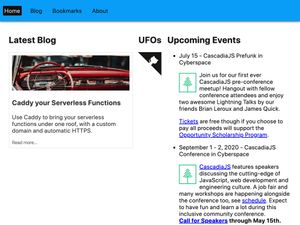 Screenshot of https://www.briangershon.com/