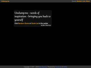 Screenshot of https://unslump.me/