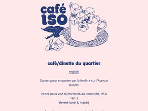 Screenshot of https://cafeiso.com/