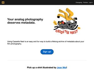 Screenshot of https://cassettenest.com/