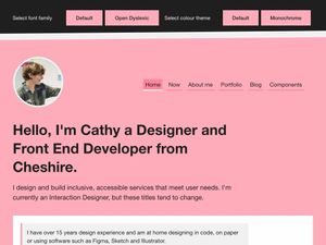 Screenshot of https://cathydutton.co.uk/