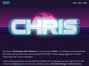 Screenshot of https://chriskirknielsen.com/