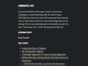 Screenshot of https://chromatic.live/