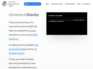 Screenshot of https://developer.chrome.com/devsummit/