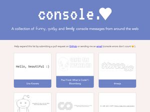 Screenshot of https://www.console.love/