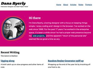 Screenshot of https://danabyerly.com