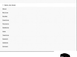 Screenshot of https://www.dandevri.es/