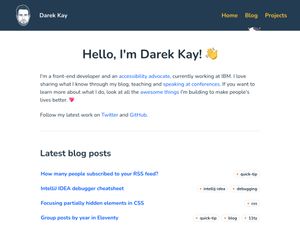 Screenshot of https://darekkay.com