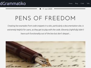 Screenshot of https://dgrammatiko.online/
