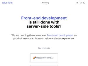 Screenshot of https://divriots.com/
