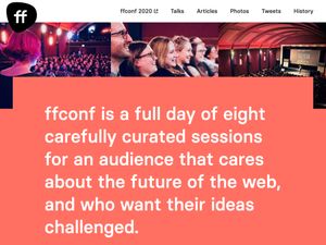 Screenshot of https://ffconf.org/