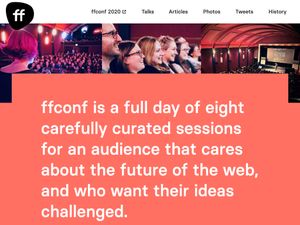 Screenshot of https://ffconf.org/