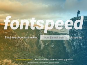 Screenshot of https://www.fontspeed.io/