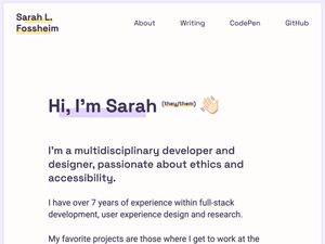 Screenshot of https://fossheim.io/