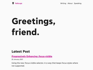 Screenshot of https://fotis.xyz/