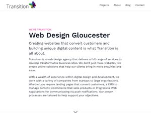 Screenshot of https://www.transition-creative.co.uk/