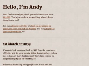 Screenshot of https://microblog.hankchizljaw.com/