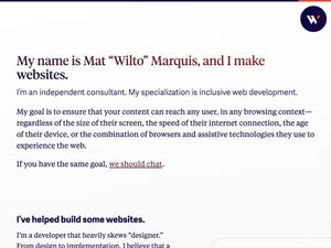 Screenshot of https://hire.wil.to/