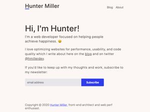 Screenshot of https://hmiller.dev