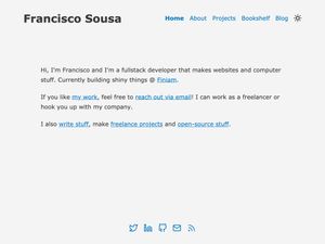 Screenshot of https://jfranciscosousa.com