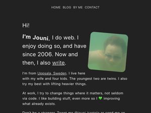 Screenshot of https://jouni.kantola.se