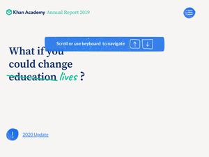 Screenshot of https://khanacademyannualreport.org/