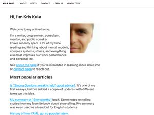 Screenshot of https://kula.blog