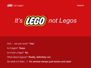 Screenshot of https://legonotlegos.com