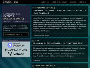 Screenshot of https://www.londoncss.dev/
