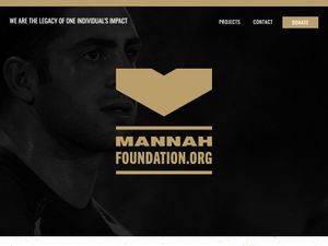 Screenshot of https://mannahfoundation.org/