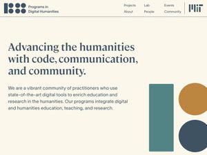 Screenshot of https://digitalhumanities.mit.edu/