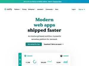 Screenshot of https://www.netlify.com/