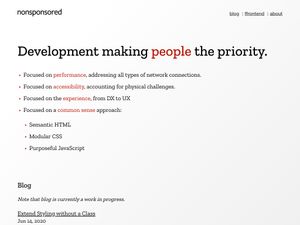 Screenshot of https://nonsponsored.com/
