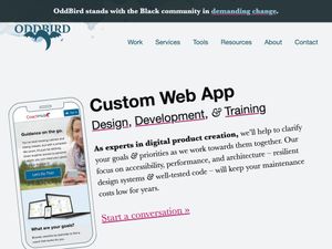 Screenshot of https://www.oddbird.net/