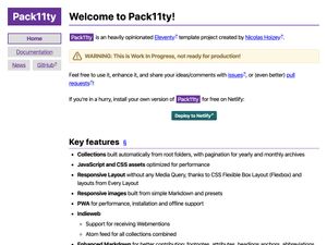 Screenshot of https://pack11ty.dev/