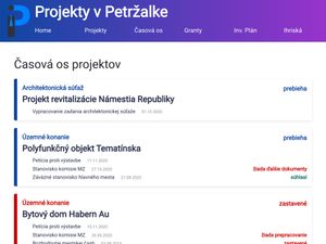 Screenshot of http://petrzalka.info/