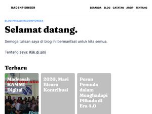 Screenshot of https://radenpioneer.netlify.app/