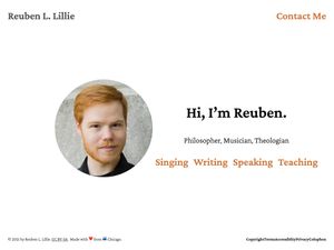 Screenshot of https://reubenlillie.com/