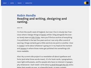 Screenshot of https://www.robinrendle.com/
