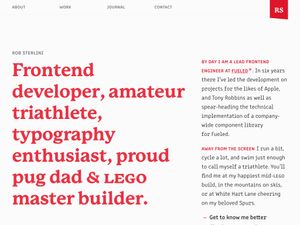 Screenshot of https://robsterlini.co.uk